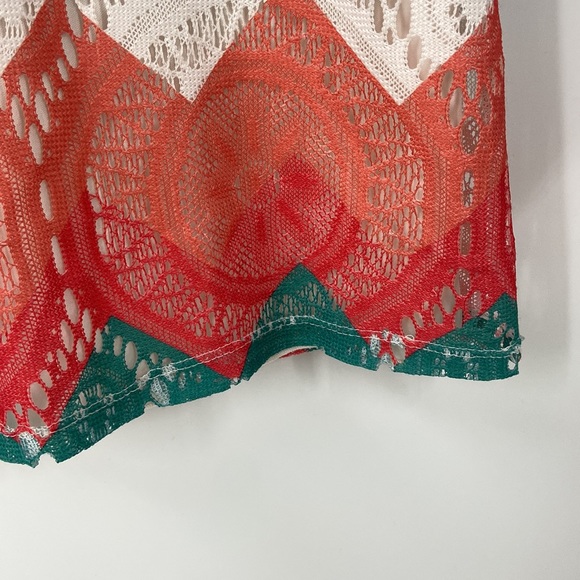 Sequin heart multicolor lace A line summer spring tunic - Picture 8 of 13